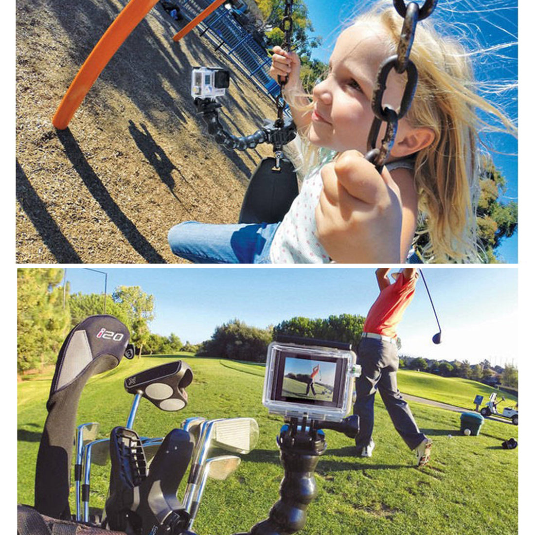 PULUZ Jaws Flex Clamp Mount with Buckle and Thumb Screw for GoPro New Hero/Hero7/6/5/5 Session/4 Session/4/3+/3 /2/1 DJI Osmo Action Xiaoyi and Other Action Cameras