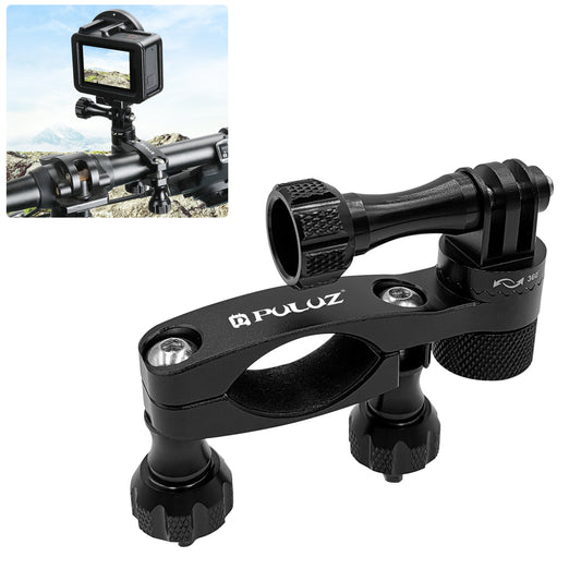 Puluz 360 Degree Rotation Bike Aluminum Handlebar Adapter Mount with Screw for GoPro NEW HERO / DJI OSMO Action etc. Other Action Cameras