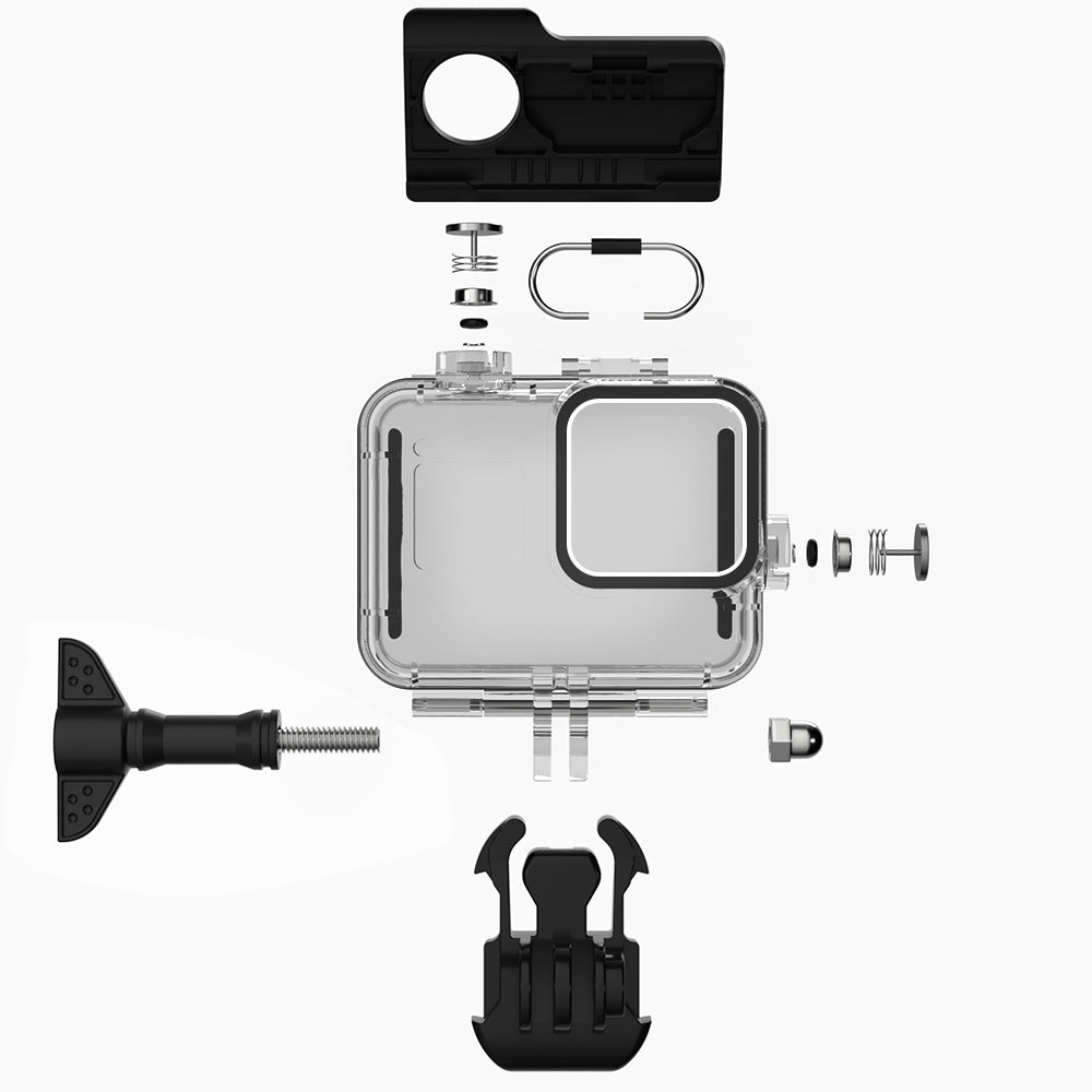 60m Underwater Waterproof Case for GoPro Hero 8 Black Action Camera Protective Housing Cover Shell Frame for GoPro 8 Accessory