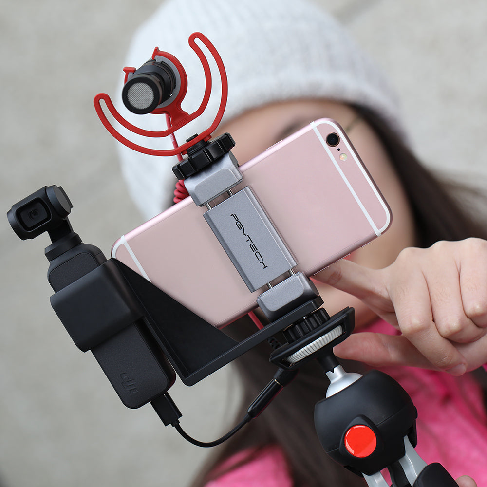 Handheld Fixed Parts Easy Mount Phone Holder Set Camera Bracket Support Non-slip Clamp Clip Multifunction for OSMO Pocket