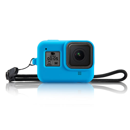 Gopro 8 Sports Camera Protecitve Cover Silicone Case  - Blue