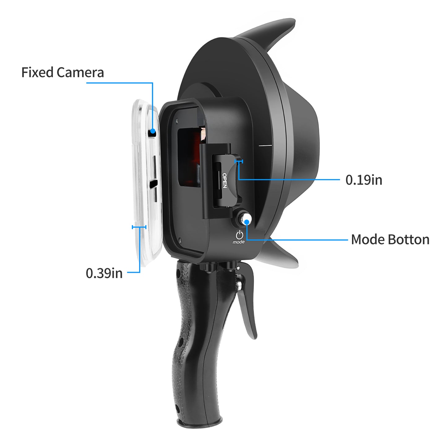 SHOOT Diving Dome Port Waterproof Case Filter for GoPro Hero 7 6 5