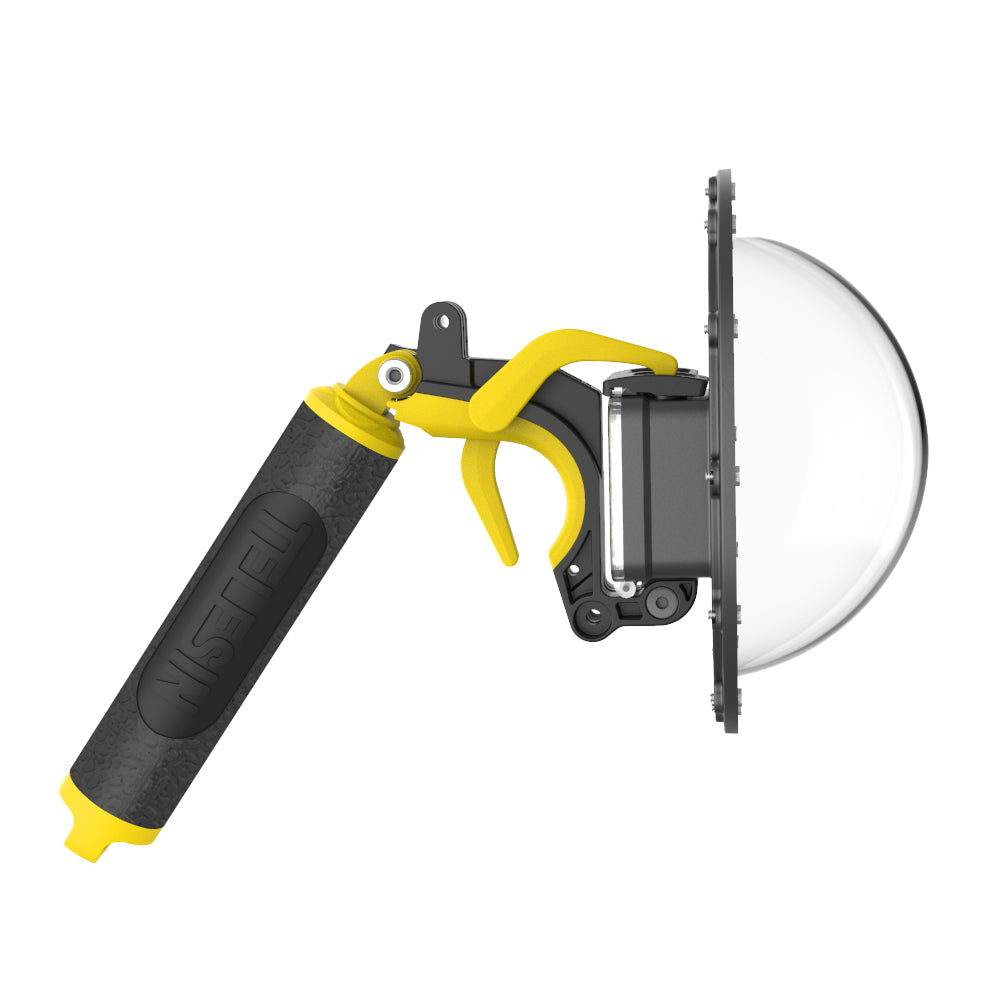 Uniqkart For GoPro Hero 8 Dome Port 30 Meters Waterproof Housing with Handle Trigger