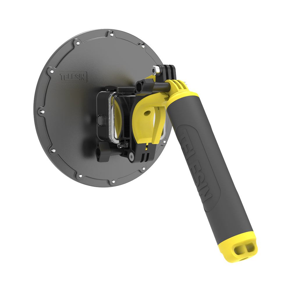 Uniqkart For GoPro Hero 8 Dome Port 30 Meters Waterproof Housing with Handle Trigger