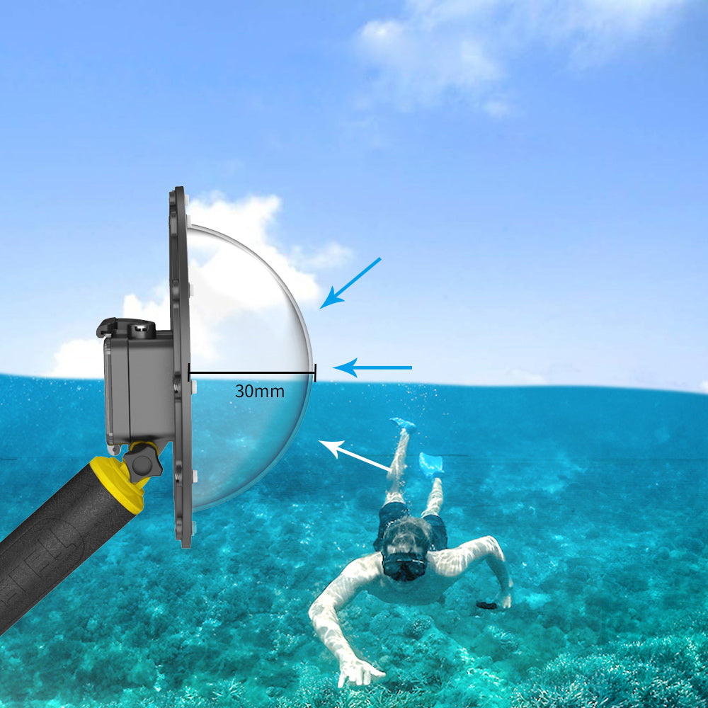 Dome Port Underwater Diving Camera Lens Cover Housing Shell for DJI OSMO Action