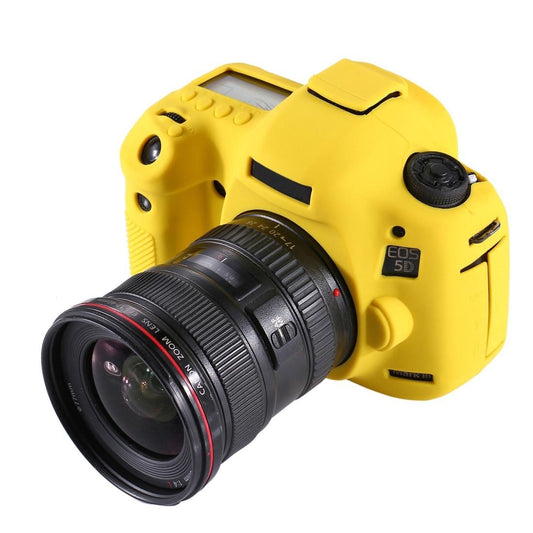 PULUZ Soft Silicone Protective Case for Canon EOS 5D Mark III / 5D3 (Yellow)