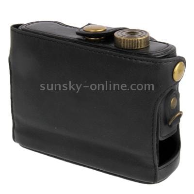 Leather Camera Case Bag for Panasonic LX7 (Coffee)