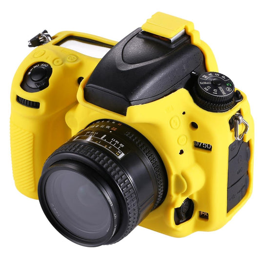 PULUZ Soft Silicone Protective Case for Nikon D750 (Yellow)
