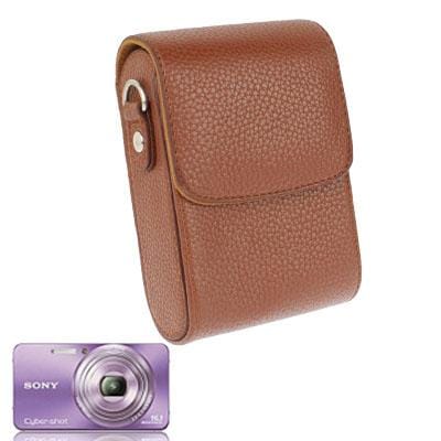 Litchi Texture Universal Mini Digital Leather Camera Bag, Size: 112x80x40mm (Brown)