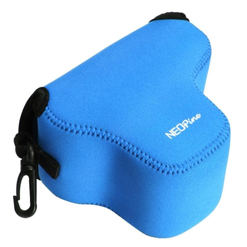 NEOpine Neoprene Shockproof Soft Case Bag with Hook for Olympus E-PL7 Camera (Blue)