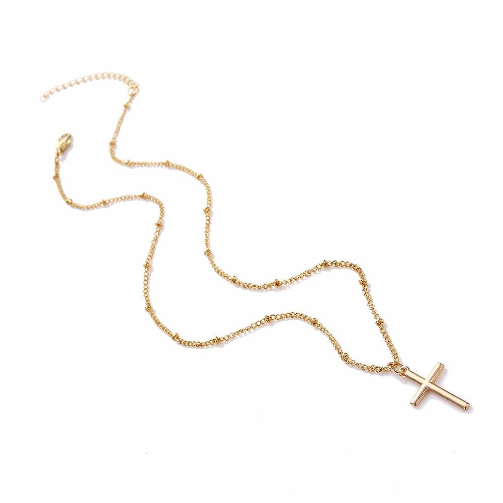 Fashion Bright Electroplating Jewelry Necklace (Gold)