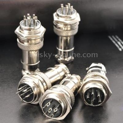 DIY 16mm 6-Pin GX16 Aviation Plug Socket Connector