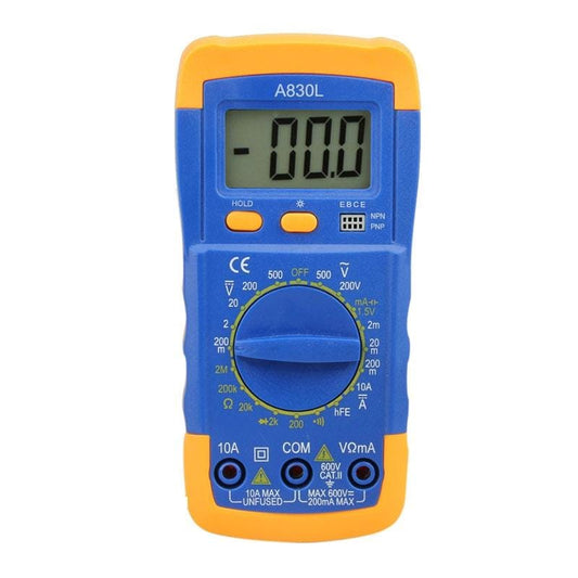 A830L Multifunction Tester LCD Screen Display Digital Multimeter (Blue)