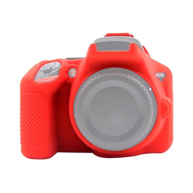 PULUZ Soft Silicone Protective Case for Nikon D3500 (Red)