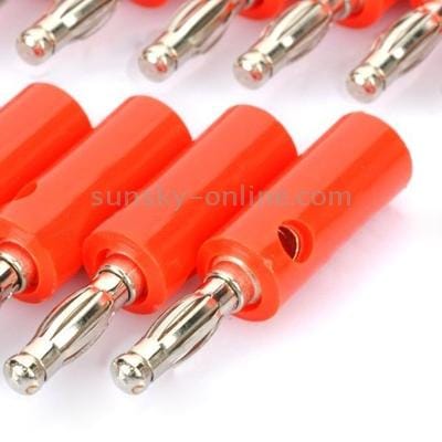 Loudspeaker Cable Banana Plugs Connectors, Red (Style2)