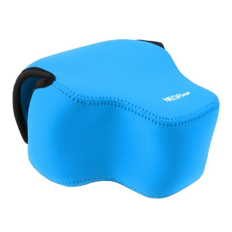 NEOpine Neoprene Shockproof Soft Case Bag with Hook for Panasonic FZ1000 Camera (Blue)