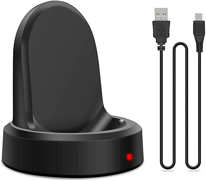 UNIQKART Watch Charger Compatible for Samsung smartwatch S2/S3/S4 - Replacement Frontier Charging Dock for Galaxy Sport Smart Watch Accessories with USB Charging Cable