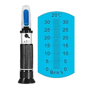 Generic Handheld 0-32% Brix ATC Refractometer Alcohol Wine Beer Brewing Sugar Degree Tester Meter Saccharimeter