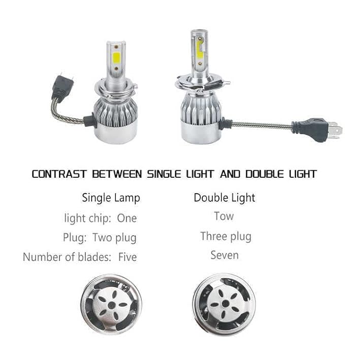 C6 LED Headlight Aftermarket bulbs for car H4/H7/H8/H9/H11/H13/9004/9005/9006/9007/9012 (H8/H9/H11)