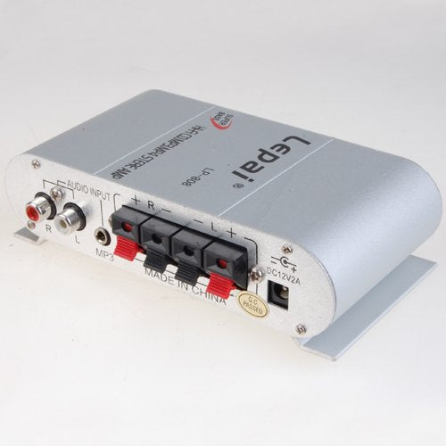generic Mini car Motorcycle hi-fi Stereo Audio Amplifier w/Super bass Out