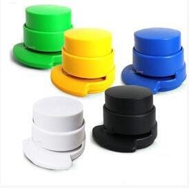 No Staple Paper Loose-leaf Stapler Air Needle-free Binder, Random Color Delivery