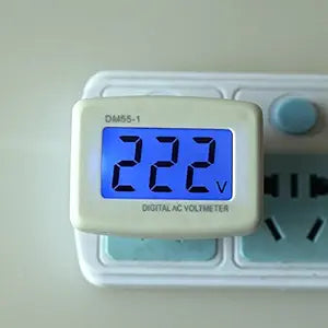 New AC 110V 220V Digital Voltmeter EU Plug Household Factory Voltage Power Monitor with LCD AC Panel Meter
