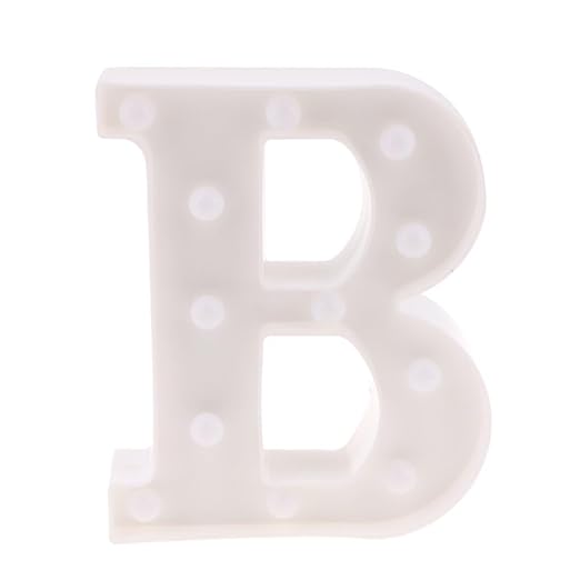 Generic Creative LED Alphabet Light Marquee Letter Light Alphabet Light Up Sign B