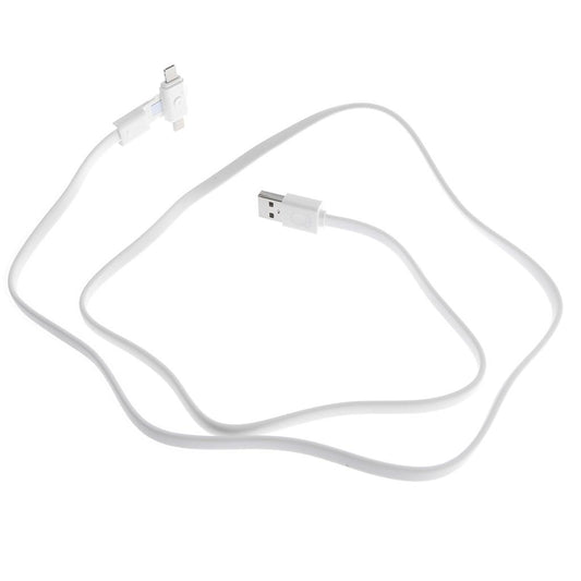 2 in 1 360 Rotating OTG USB Charging Cable For Iphone,Anroid Phones White