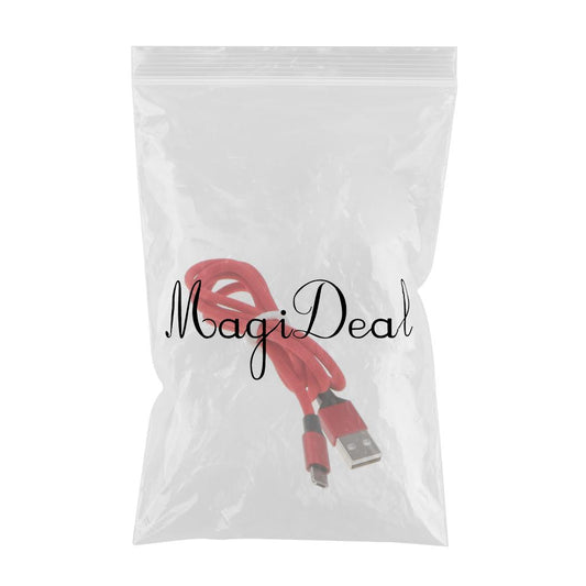 2 in 1 Dual Connector Fast Charging USB Data Cable for Android iPhone Red