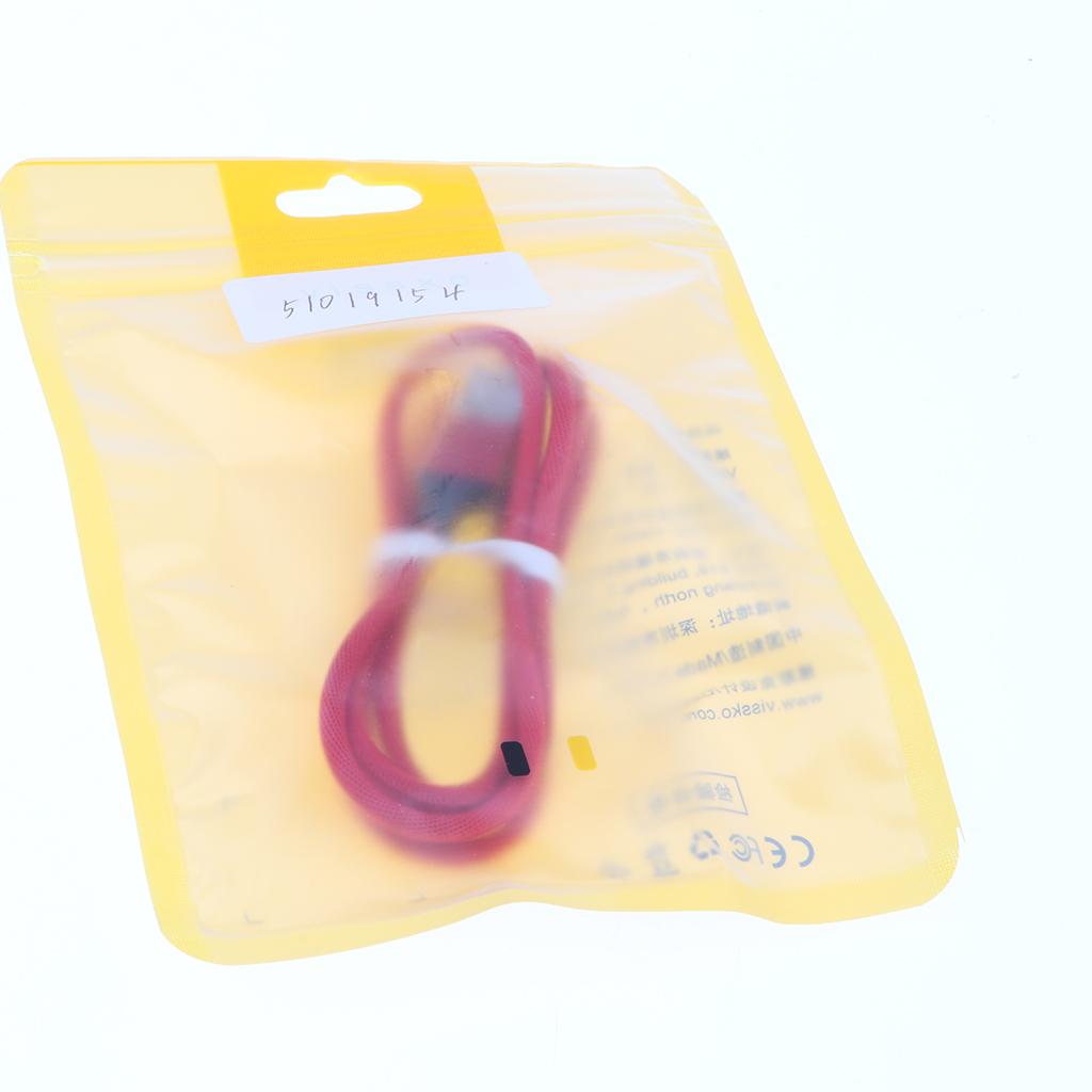 2 in 1 Dual Connector Fast Charging USB Data Cable for Android iPhone Red