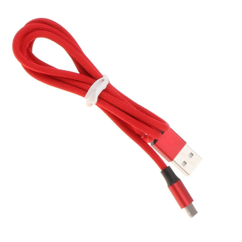 2 in 1 Dual Connector Fast Charging USB Data Cable for Android iPhone Red