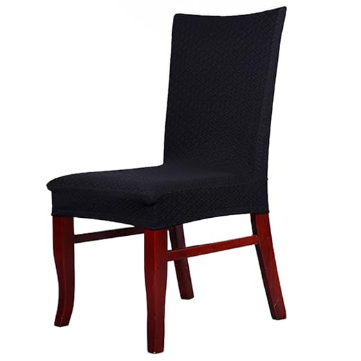 Generic Paddy Stretch Short Removable Dining Room Stool Chair Cover Slipcovers - Black