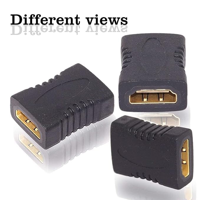 HDMI Adapter Female to Female Extender Jointer Black