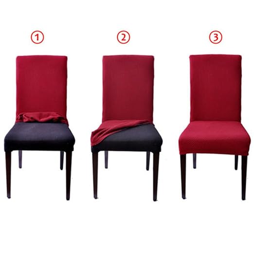 Generic Paddy Stretch Short Removable Dining Room Stool Chair Cover Slipcovers - Black