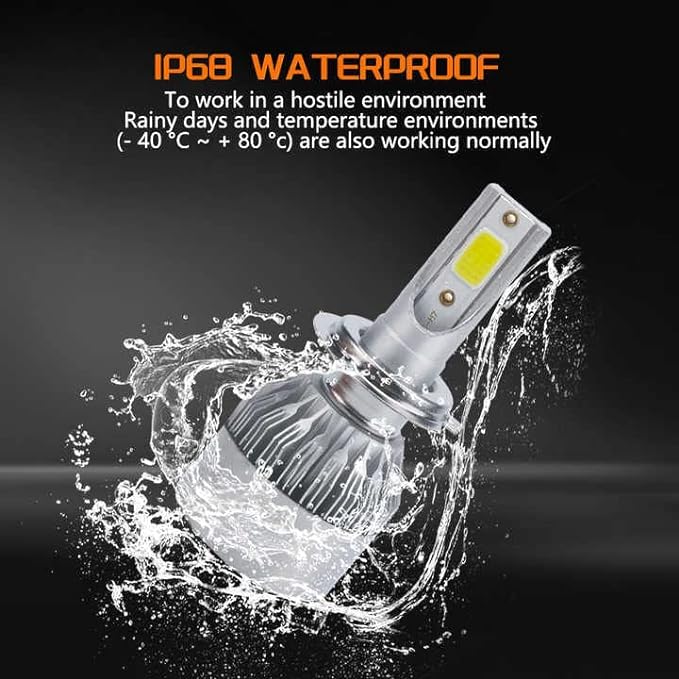 C6 LED Headlight Aftermarket bulbs for car H4/H7/H8/H9/H11/H13/9004/9005/9006/9007/9012 (H8/H9/H11)