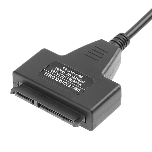 UNIQKART USB 2.0 to 2.5" Laptop SATA 22P Hard Drive HDD Adapter Cable Converter - Also Reads 2.5 inch S-ata SSD Drives Through USB 2.0