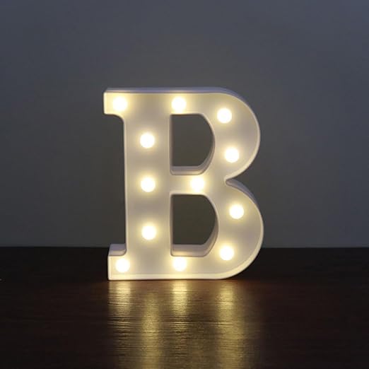 Generic Creative LED Alphabet Light Marquee Letter Light Alphabet Light Up Sign B