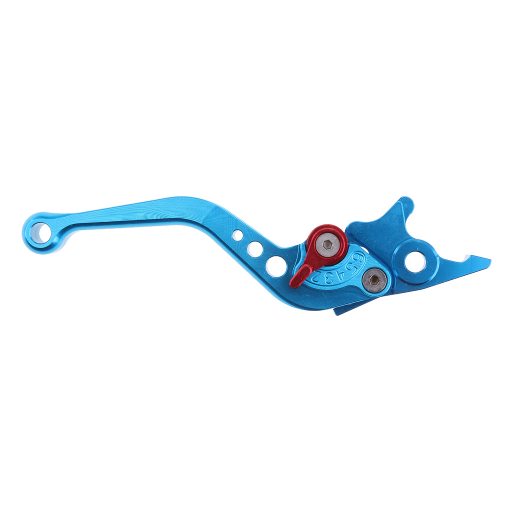 2 Pieces Adjustable Hand Brake & Clutch Levers for Honda Grom MSX125 Blue