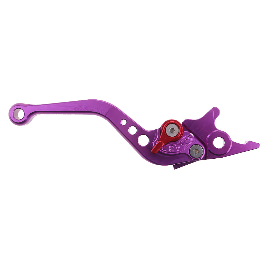 2 Pieces Adjustable Hand Brake & Clutch Levers for Honda Grom MSX125 Purple