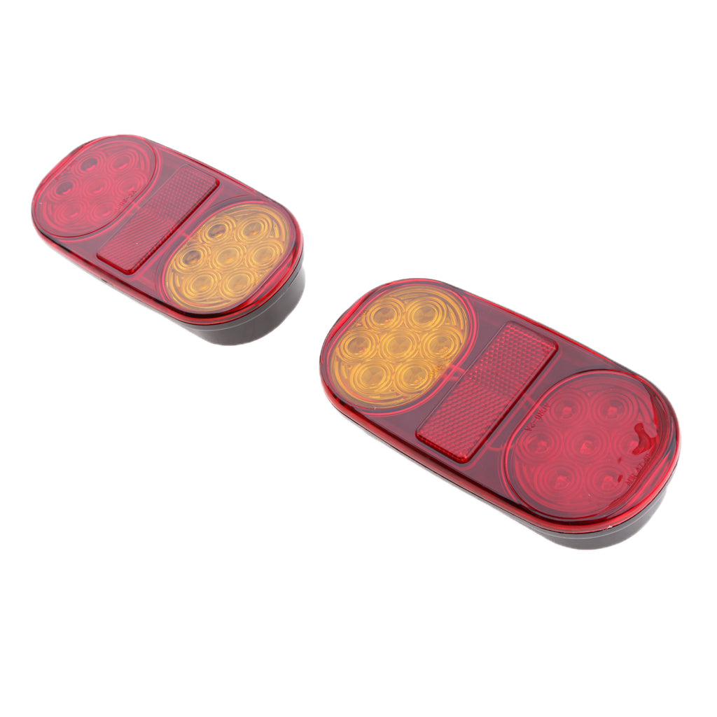 12V Trailer Boat Waterproof Tail Stop Brake Turn Signal LED Light Lamp