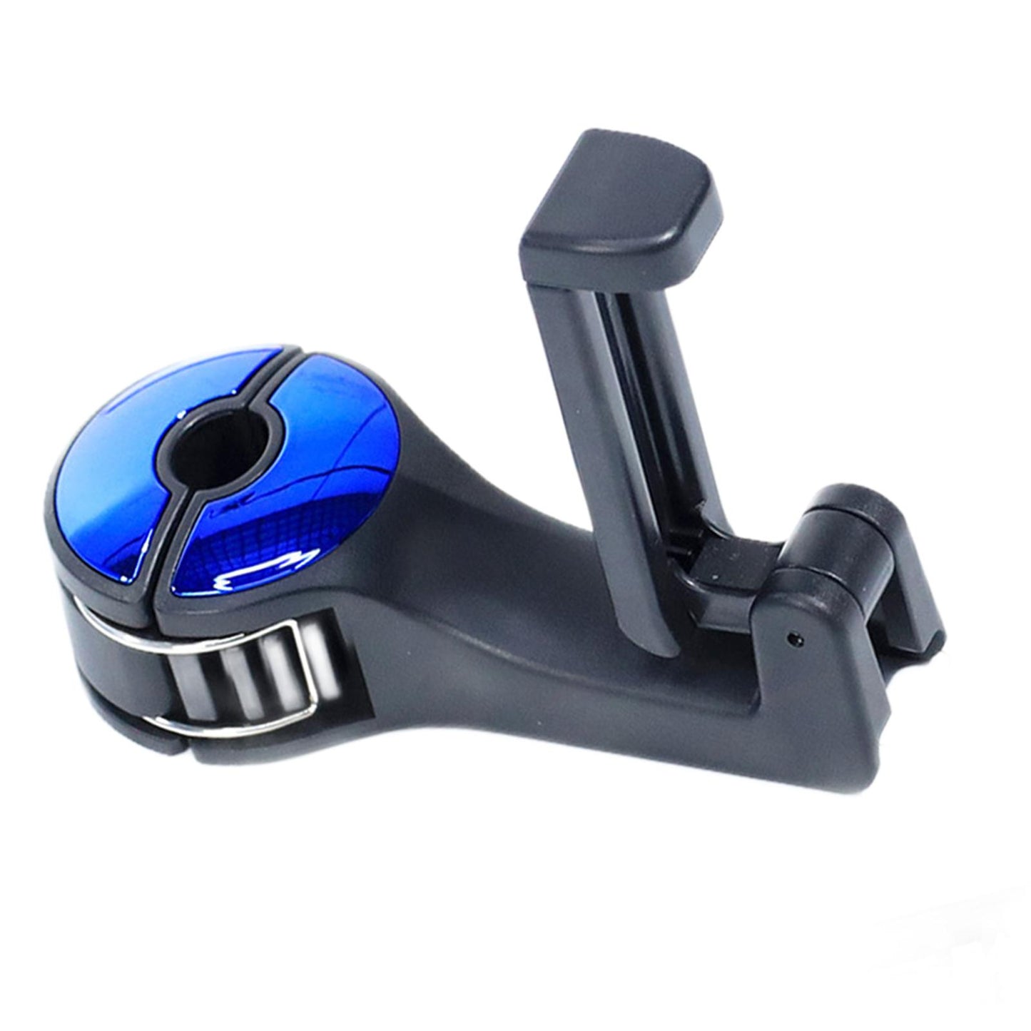 2 in 1 Car Headrest Hidden Hook with Phone Holder for Purse Vehicle Blue