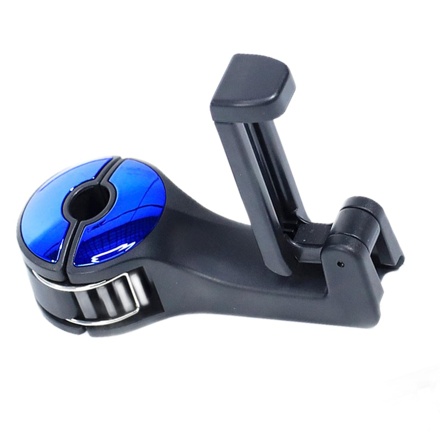 2 in 1 Car Headrest Hidden Hook with Phone Holder for Purse Vehicle Blue