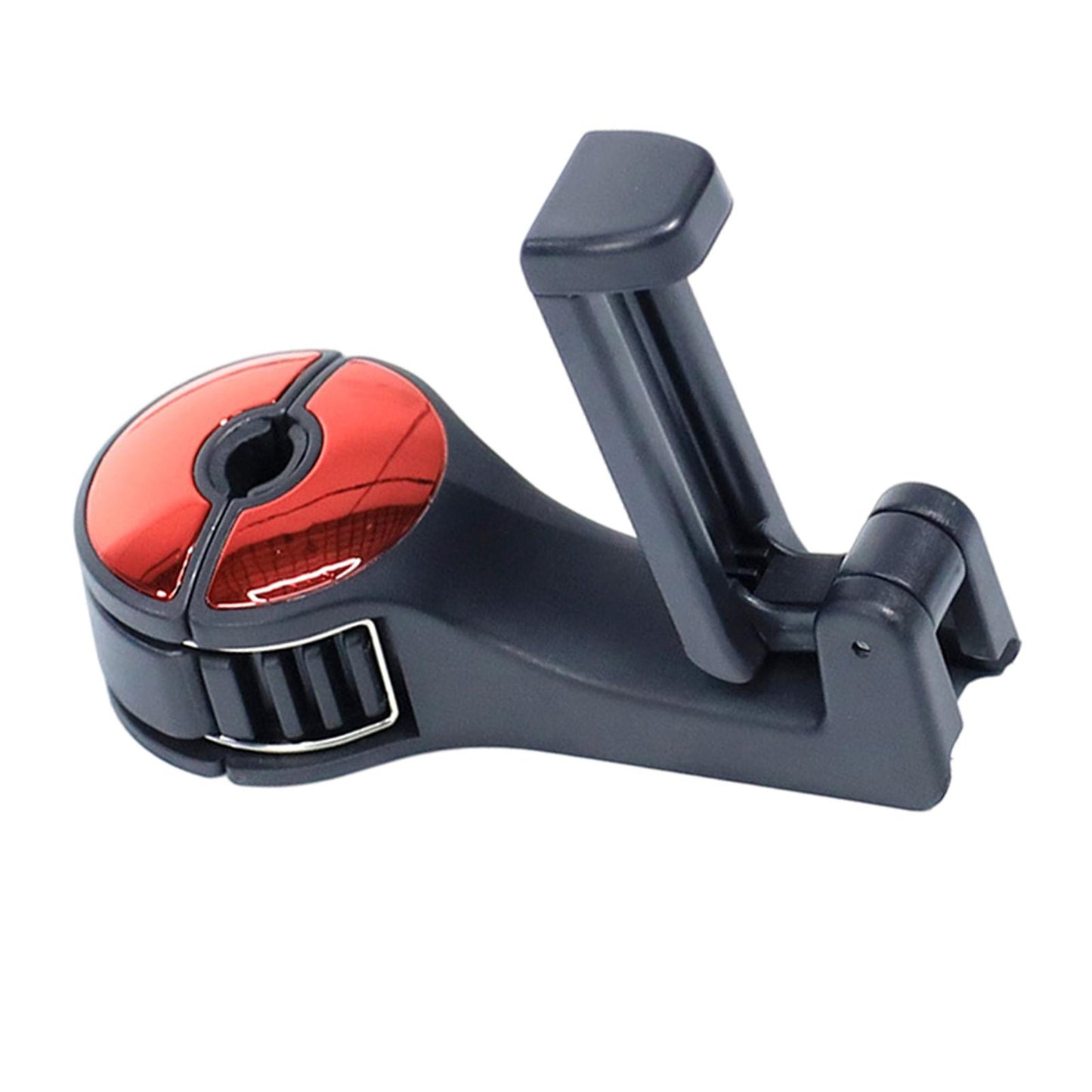2 in 1 Car Headrest Hidden Hook with Phone Holder for Purse Vehicle Red