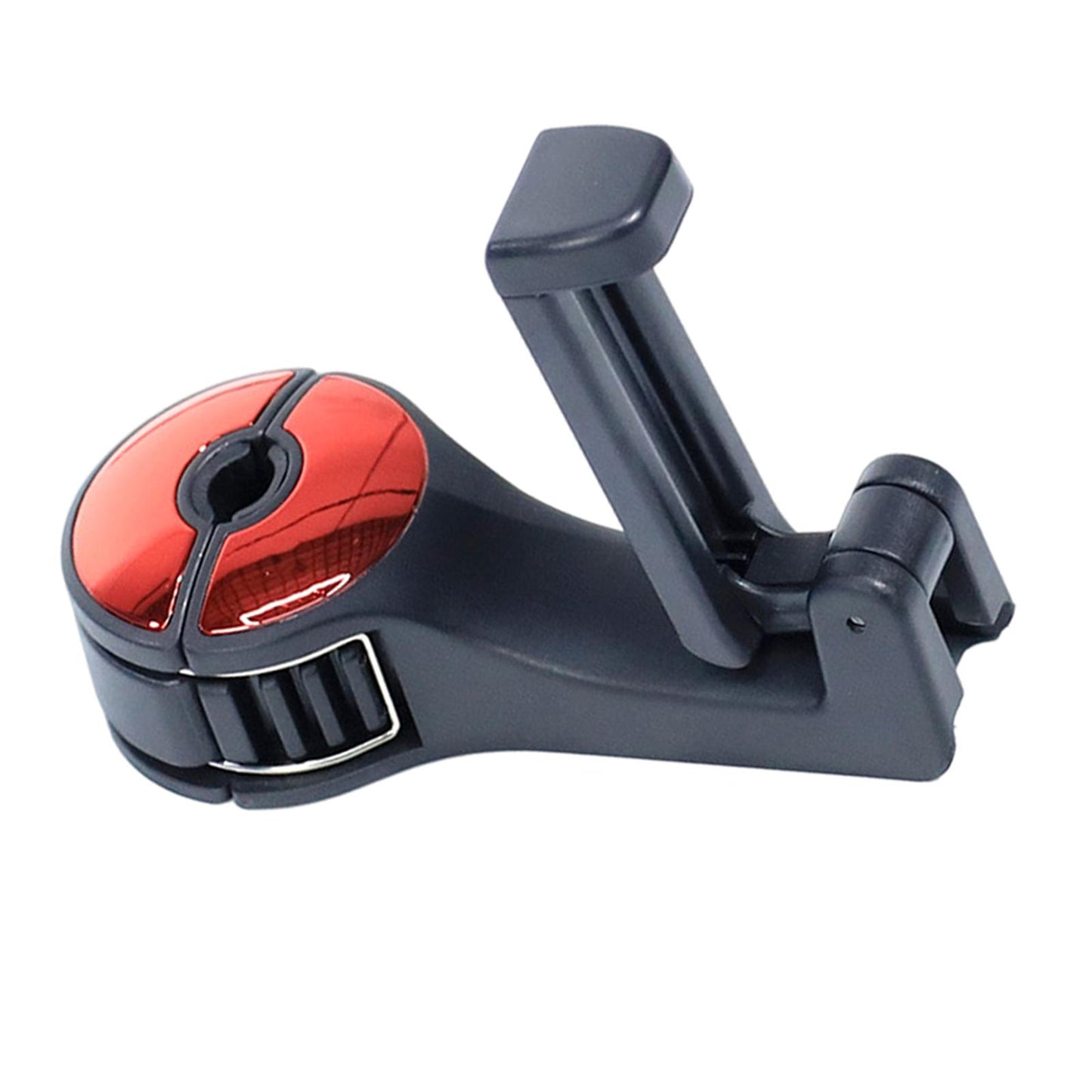 2 in 1 Car Headrest Hidden Hook with Phone Holder for Purse Vehicle Red