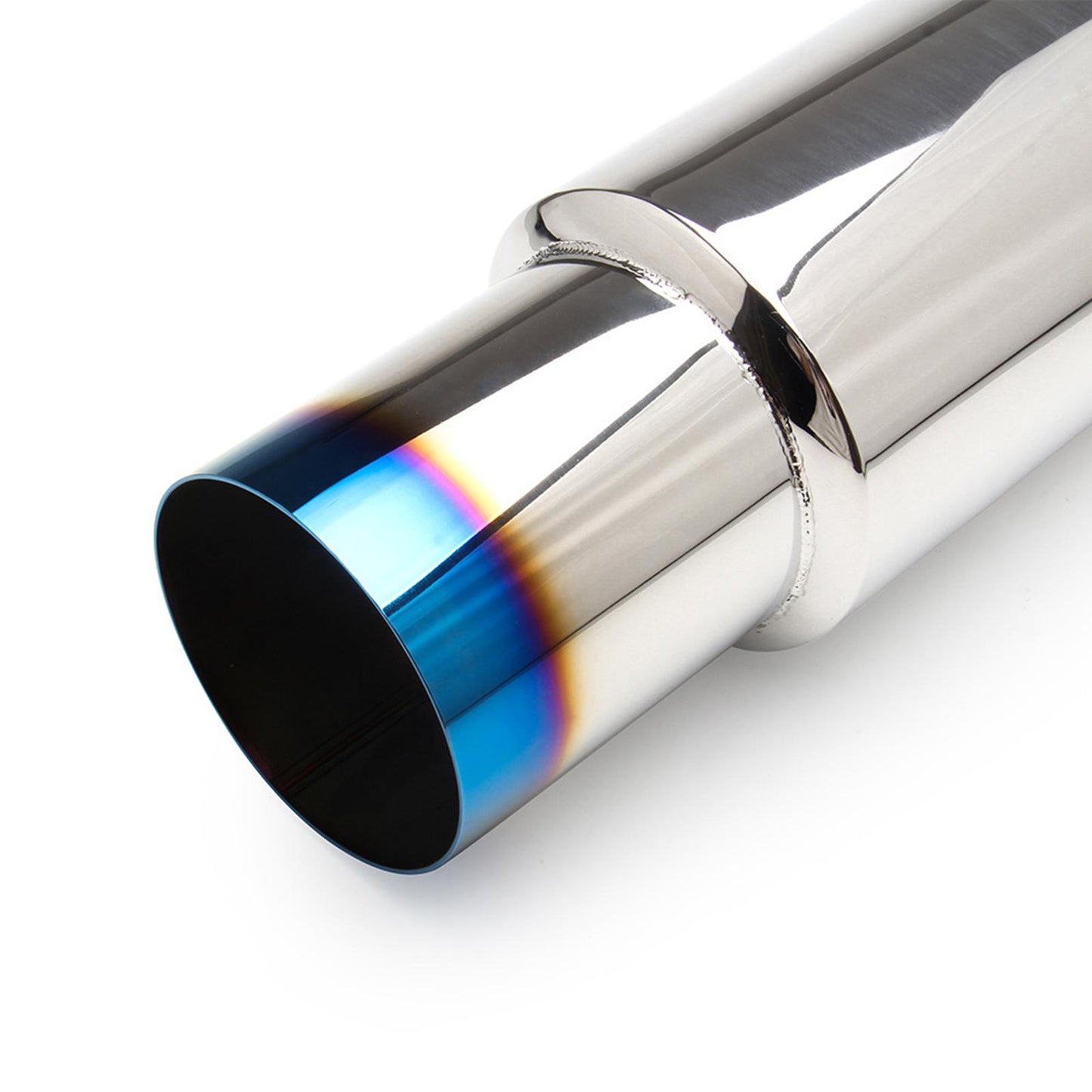2 Inlet 3" Outlet Muffler 14.8" Length Components Exhaust Systems"