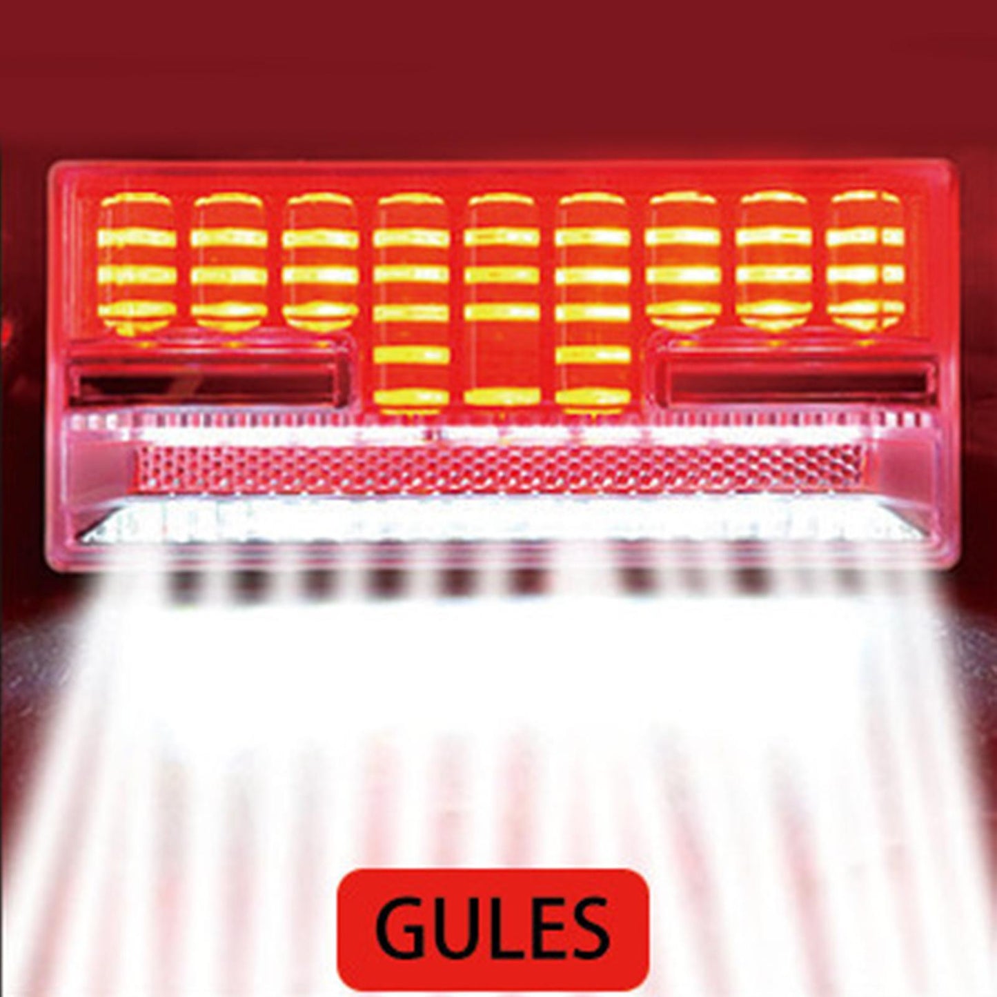 24V LED Side Marker Lights Car External Lights for Boat SUV Lorry red