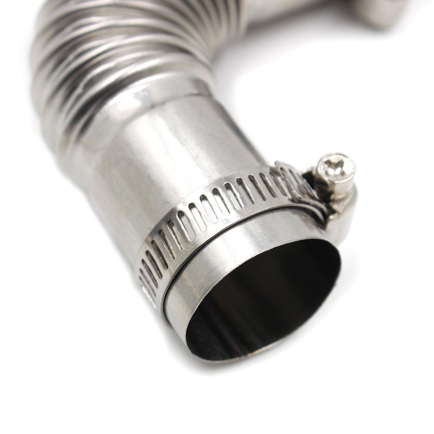 24mm Exhaust Pipe Tube Elbow Connector 25mm ID for Gas Water Heater Silver
