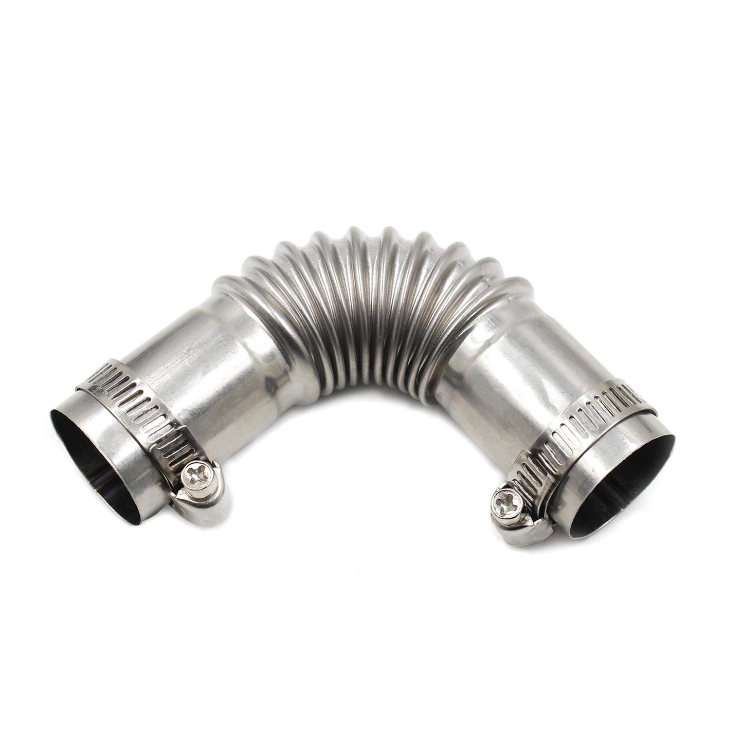 24mm Exhaust Pipe Tube Elbow Connector 25mm ID for Gas Water Heater Silver