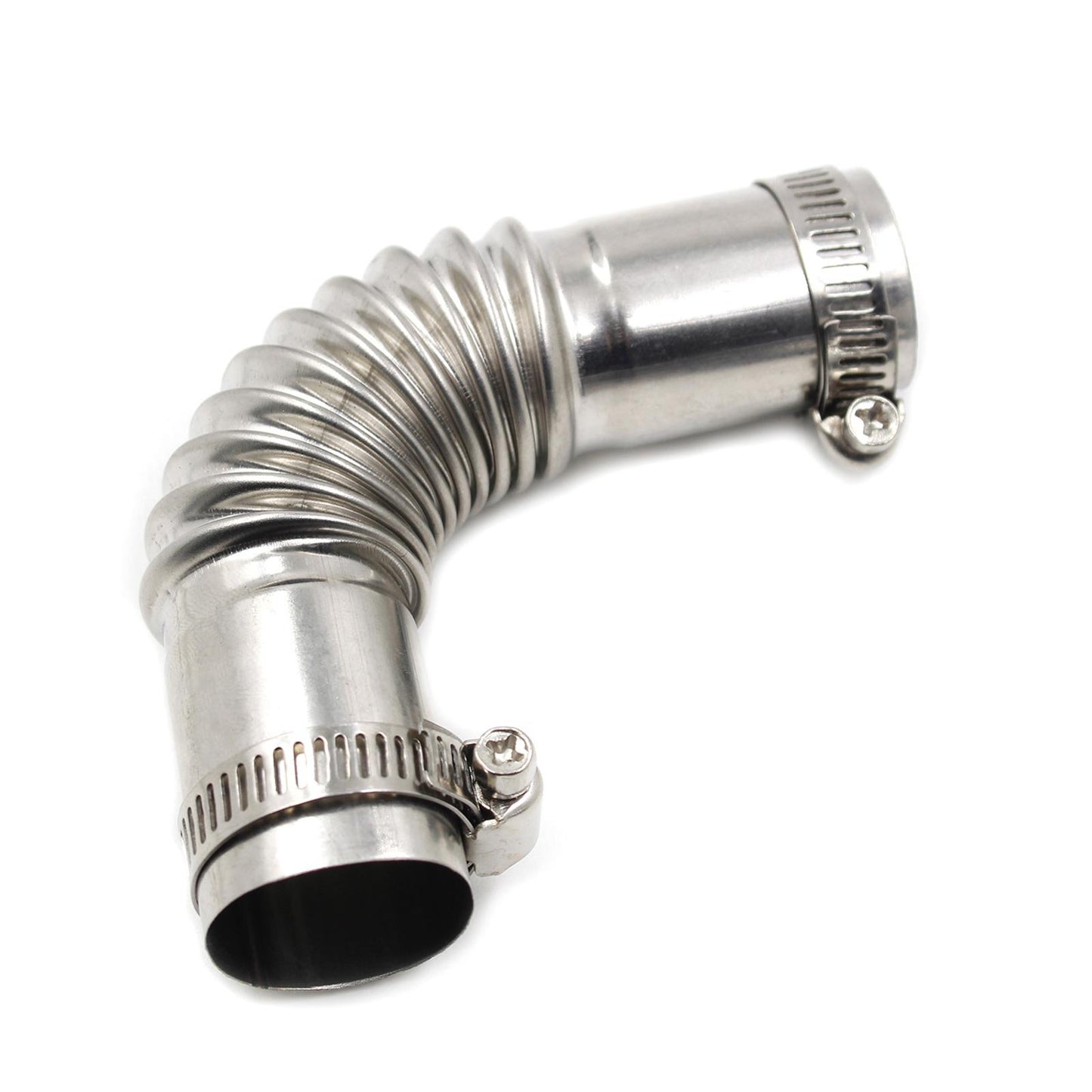 24mm Exhaust Pipe Tube Elbow Connector 25mm ID for Gas Water Heater Silver