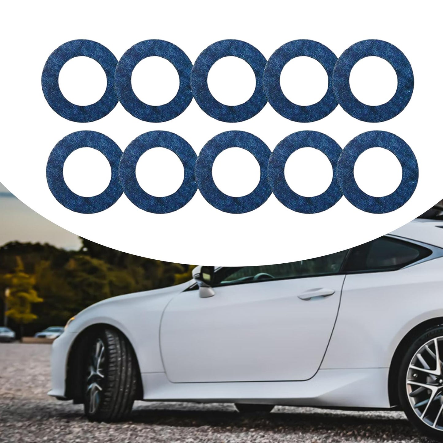 10 Pieces Oil Drain Bolt Plug Gasket Washers 9043012031 for Toyota